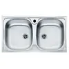 Mepamsa Double évier Lineal 78.43 Inox