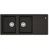 FRANKE Evier 2 bacs, 1 égouttoir MALTA ONYX