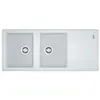 FRANKE Evier granit 2 bacs MALTA 116 x 50 cm blanc