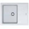 FRANKE Evier 1 bac, 1 égouttoir compact MALTA BLANC