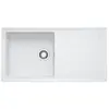 FRANKE Evier 1 grand bac, 1 égouttoir MALTA BLANC
