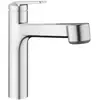 KWC Domo E Mitigeur de cuisine pivotant, avec douchette extractible, 1...