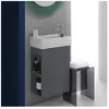 Kartell LAUFEN Meuble sous-vasque, 1 porte, H4075180336421,
