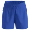 Odlo Zeroweight Print 3in 2in1 Short de running Femmes-bleu, Taille M