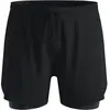 Odlo Zeroweight Print 5in 2in1 Short de running Hommes-noir, Taille XL