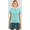 Odlo X-Alp Trail 1/2 Zip Crew Neck Maillot De Course Femmes - Turquoise, Taille M