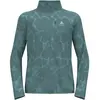 Odlo Zeroweight Print Veste Running Hommes - Bleu Gris, Taille S