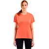 Odlo Essential Print Crew Neck Maillot De Course Femmes - Orange, Taille XS
