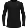 Odlo T-shirt technique à manches longues Merino 160 pour homme, XXL, noir