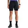 Odlo Short de running 2 en 1 5 inch Zeroweight 2.0 pour homme, L, noir