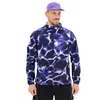 Odlo Anorak de running à capuche imprimé Zeroweight pour homme, M, purple