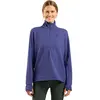Odlo Pull de running semi-zippé Essentials Thermal pour femme, S, navy