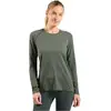 ODLO T-shirt de course sans coutures Essentials pour femmes olive | L