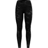 Odlo Zeroweight Print Reflective Collant De Course Femmes - Noir, Taille XL