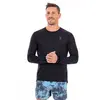 On - Performance Long-T - T-shirt de running taille M, noir