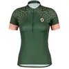 Scott Endurance 20 Short Sleeve Jersey - Maillot vélo femme Smoked Green / Crystal Pink S