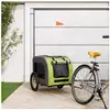 Remorque de vélo pour chien Fafeicy - Vert et gris - Capacité de charg...