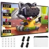 Écran Projection 120" Étanche - Double Face Anti-Plis, Pliable, Pour C...