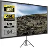Écran Projection 90" Avec Trépied - 16:9 Hd, Portable, Zone D'Image 20...