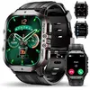 OUKITEL Montre Connectée Homme Militaire1.96Smartwatch Homme Avec Appel BluetoothÉtanche 5Atm100+Modes SportifsPodometre/Sommei