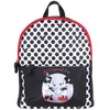 Sac à dos enfant DISNEY Minnie Mouse noir et blanc en similicuir - Poche zippée - 26x21x12cm