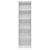 CDF KAFFI - Bibliothèque style scandinave salon - 50x30x181 - 5 tablettes - Étagère à livres