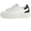 GUESS Femme ELBINA Sneaker, Blanc, Marron, 41 EU