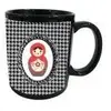 CBKREATION Tasse en céramique noire Poupée russe by Cbkreation Dim : H.9.5 cm Diam 8 cm