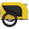 Remorque de vélo pour chien KEENSO - Jaune et noir - Tissu Oxford et f...