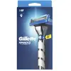 Gillette Mach 3 Turbo Rasoir + 1 Lame de Rechange - Rasage Précis et Confort Prolongé TU