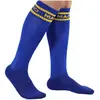 Macho Chaussette Long Taille Unique Bleu 1 Paire