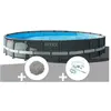Piscine tubulaire INTEX Ultra XTR Frame ronde 6,10 x 1,22 m - Filtre à...