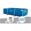 Piscine tubulaire rectangulaire Intex 3,00 x 2,00 x 0,75 m + Filtratio...