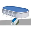GRE Piscine hors-sol ovale en acier blanc Gré Fidji - 5,27 x 3,27 x 1,...