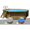 Piscine en bois - GRE - Kit Sunbay Vanille First - Ø 4,00 x 1,19 m - F...