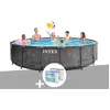 Piscine tubulaire Intex Baltik ronde 4,57 x 1,22 m + 6 cartouches de f...