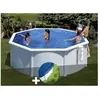GRE Piscine hors-sol acier Gré Bora Bora ronde 3,20 x 1,22 m - Blanc