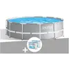 Piscine tubulaire Intex Prism Frame ronde 3,66 x 1,22 m - Filtre à car...