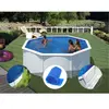 Gre Kit piscine acier blanc Gré Fidji ronde 3,20 x 1,22 m + Bâche hi...