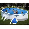 GRE Piscine acier Gré Bora Bora ovale 6,34 x 3,99 x 1,22 m - Blanc