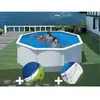 Gre Kit piscine acier blanc Gré Fidji ronde 3,70 x 1,22 m + Bâche hi...