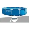 Piscine tubulaire INTEX Metal Frame ronde 3,66m - Filtre à cartouche -...