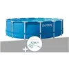 Kit piscine tubulaire Intex Metal Frame ronde 4,57 x 1,22 m + Kit d'en...