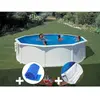 GRE Kit piscine acier blanc Gré Bora Bora ronde 3,70 x 1,22 m + Bâche ...