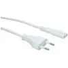 HOBBYTECH Câble d'alimentation secteur type bipolaire 1,2 m 230V - Blanc