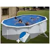 GRE Piscine acier Gré Bora Bora ovale 5,27 x 3,27 x 1,22 m + Tapis de ...