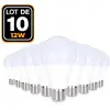 EUROPALAMP 10 Ampoules led E27 12W Blanc Neutre 4500K Haute Luminosité