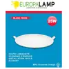 Europalamp - Spot Encastrable led Rond Extra-Plat 24W - Blanc Froid 6000K
