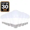 Europalamp - 30 Ampoules led E27 12W Blanc Froid 6000K Haute Luminosité