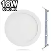EUROPALAMP Spot Encastrable LED 18W Rond Extra-Plat Blanc Chaud 3000K